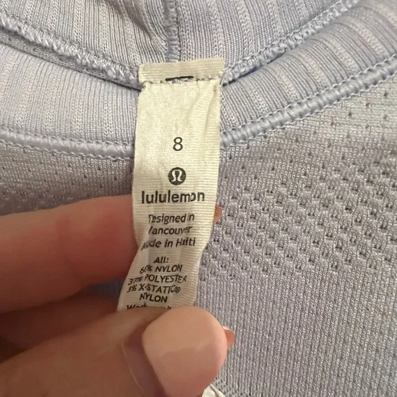 lululemon Women’s Long Sleeve Crewneck Performance Top - Lilac - Picture 6 of 6